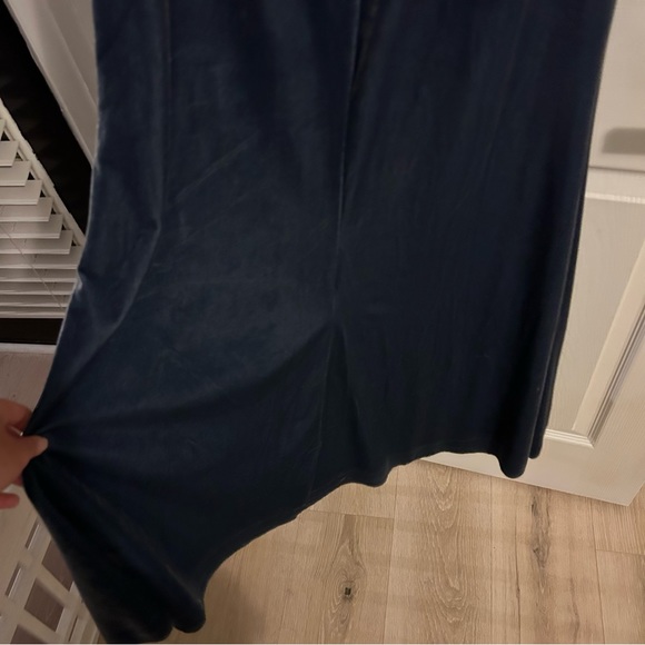 Revelry Bridesmaid Dress - Bardot Velvet Dress - Indie Blue - Picture 8 of 8